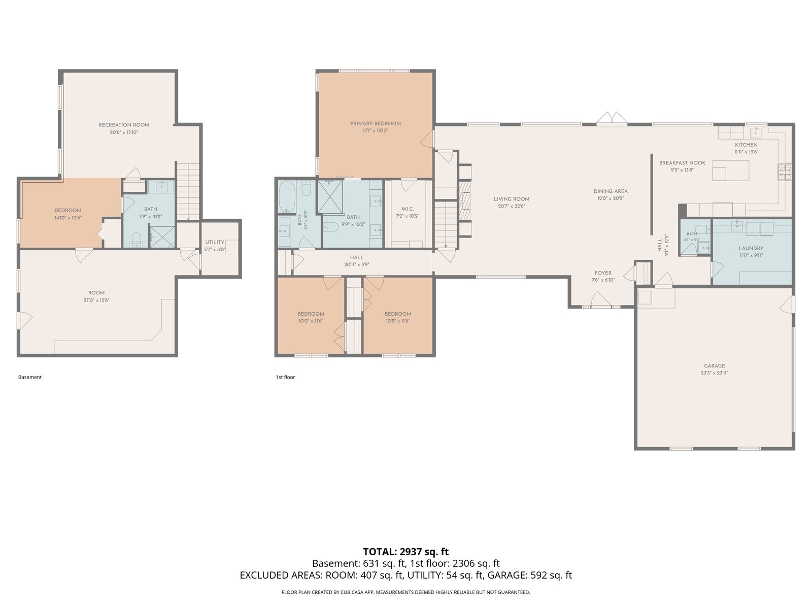 Both levels floor plan