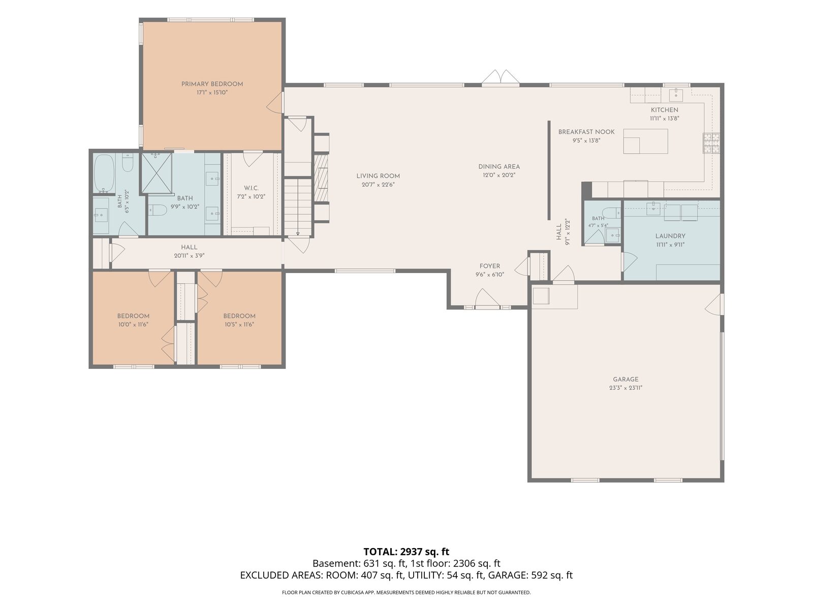 Main level floor plan